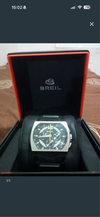 Reloj Breil Cronógrafo Negro y Plateado