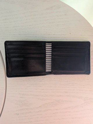 Cartera Gant Piel Negra Plegable