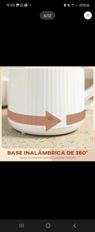 Hervidor eléctrico blanco