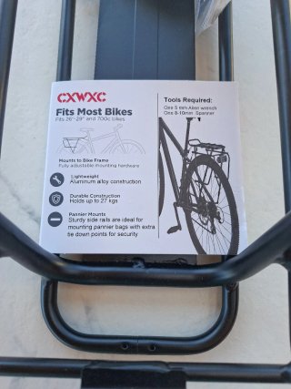 Portabicicletas trasero para bicicleta