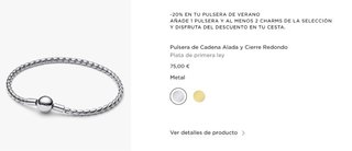 Pulsera Pandora Plata