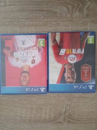 Juegos PS4 FIFA 20 y FIFA 18