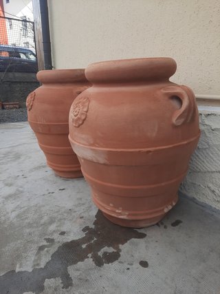 Coppia di Orci anfore giare Toscane in terracotta