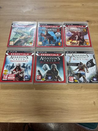 Lote Juegos PS3: Uncharted, Assassin's Creed, NFS