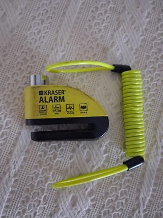 Candado de disco KRASER ALARM amarillo
