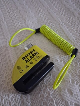 Candado de disco KRASER ALARM amarillo