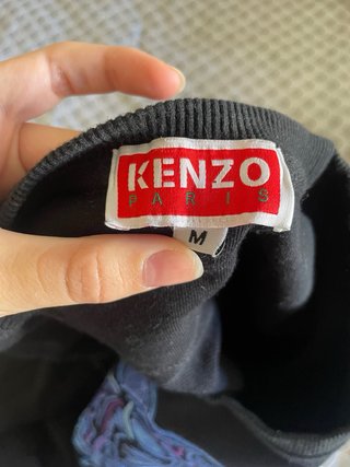 Sudadera Kenzo Negra con Logo Tigre