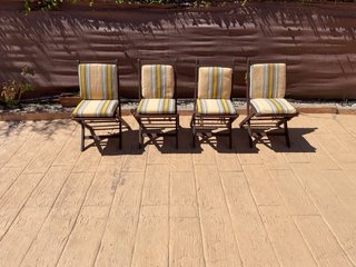 4 Sillas Plegables Madera de Teka,Tarrington House