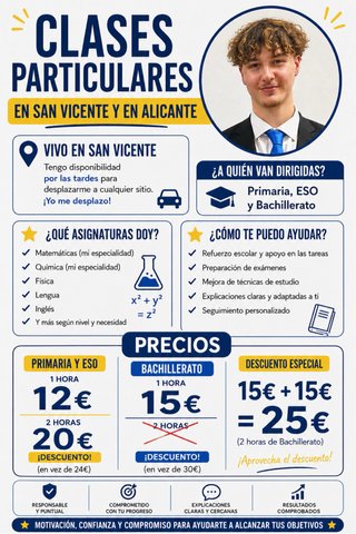 Clases particulares en Alicante y San Vicente