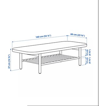Mesa centro LISTERBY Ikea (Precio Original: 249€)