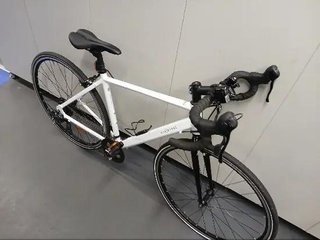 Bicicleta de carretera aluminio monoplato 8V EDR Easy blanca