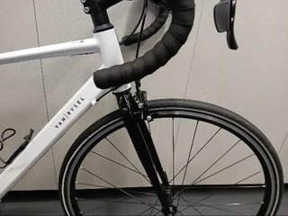Bicicleta de carretera aluminio monoplato 8V EDR Easy blanca