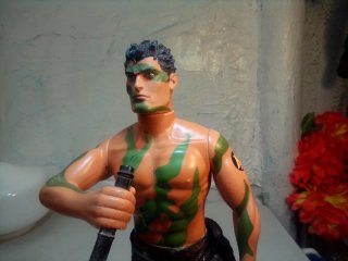 Muñeco Action Man con serpiente