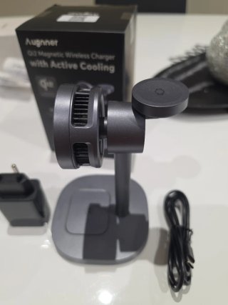 Cargador Inalámbrico Augnner Qi2 con Refrigeración