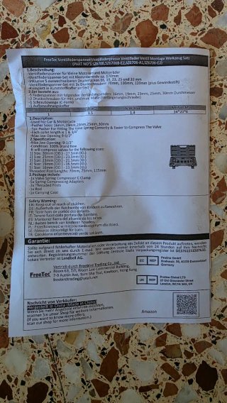 Compresor de muelles de válvulas FREETEC