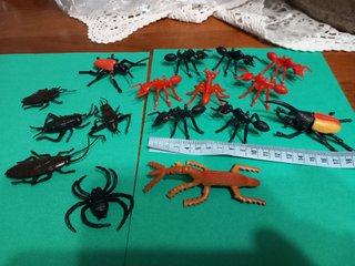 Insetti plastica vintage