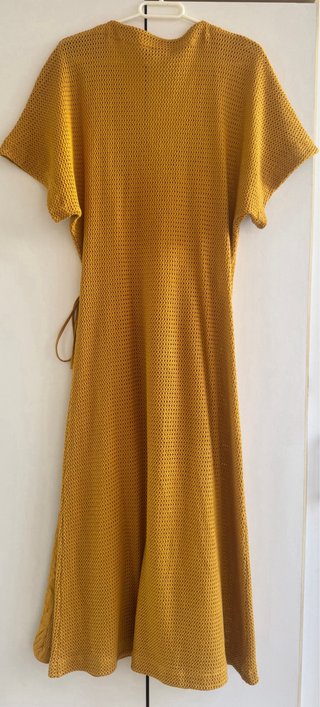 Vestido Massimo Dutti mostaza T.38
