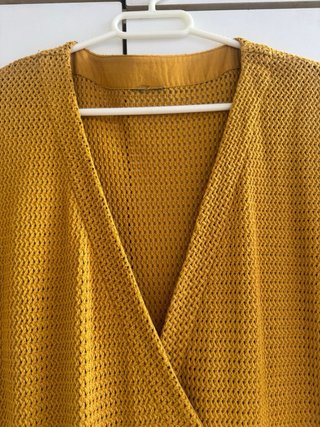 Vestido Massimo Dutti mostaza T.38