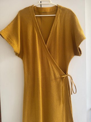 Vestido Massimo Dutti mostaza T.38