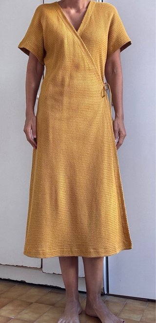 Vestido Massimo Dutti mostaza T.38