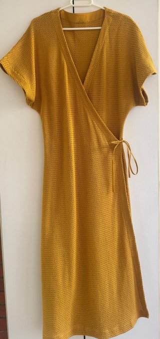 Vestido Massimo Dutti mostaza T.38