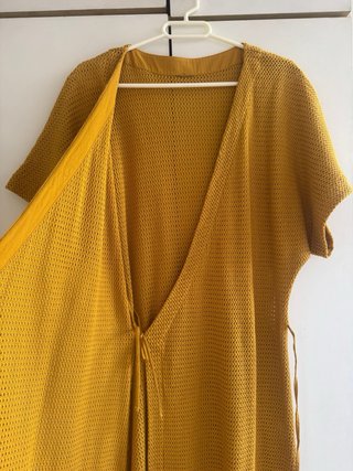 Vestido Massimo Dutti mostaza T.38