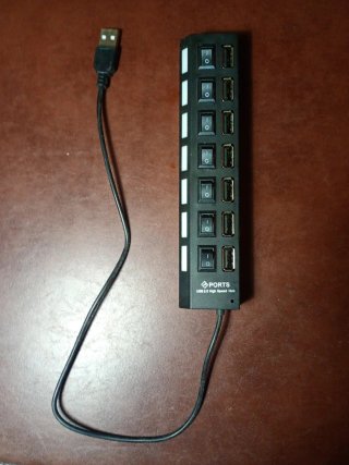Regleta 7 Puertos USB con Interruptor