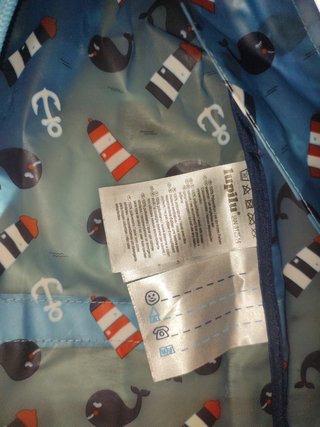 Chaqueta impermeable infantil 3-4 a lupilú