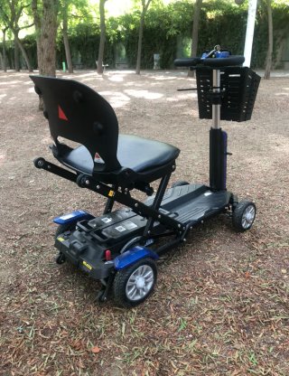 Scooter Eléctrico Plegable Azul