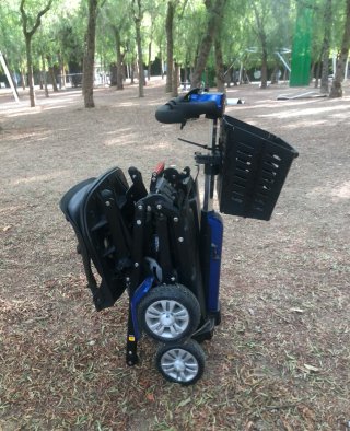 Scooter Eléctrico Plegable Azul
