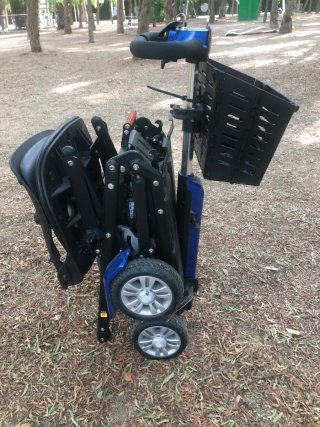 Scooter Eléctrico Plegable Azul