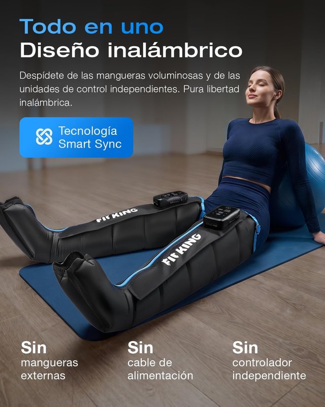 FIT KING Stivali Presoterapia Senza Fili Taglia L