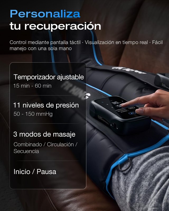 FIT KING Stivali Presoterapia Senza Fili Taglia L
