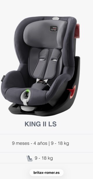 Silla coche Britax Römer KING II LS