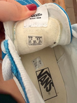 Zapatillas Vans Altas Azules