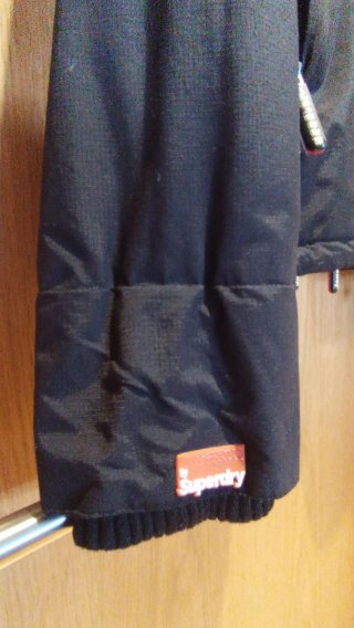 Abrigo Invierno Mujer Superdry Negro/Rosa