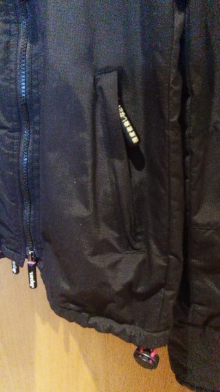 Abrigo Invierno Mujer Superdry Negro/Rosa