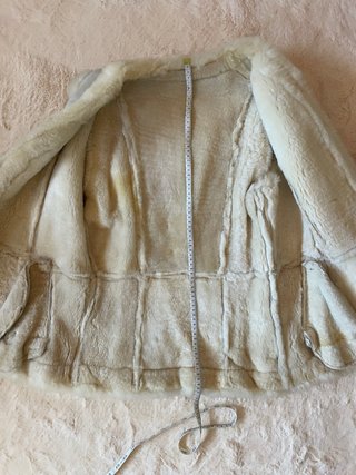 Chaleco Vintage Piel Borrego Bordado