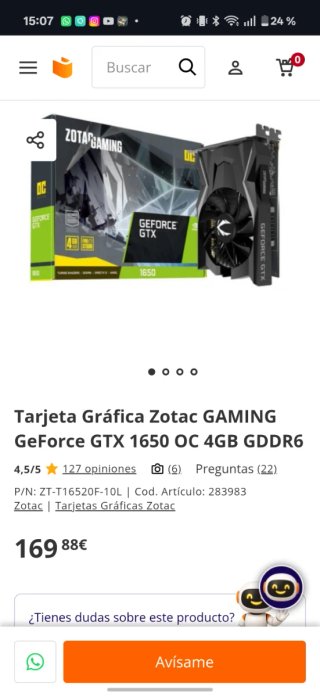 Zotac Gaming GeForce GTX 1650 OC