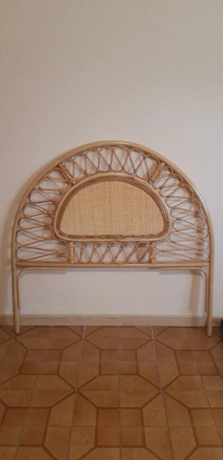 Cabecero bambú y mimbre cama 90/105.
