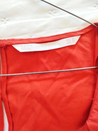 Blusa Zara Volantes Roja