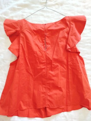 Blusa Zara Volantes Roja