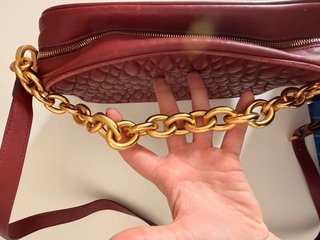 Bolso bandolera Furla granate