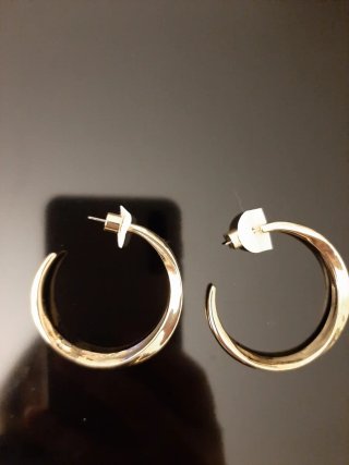 Pendientes Aro Dorados Mango Nuevos