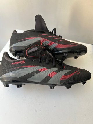 Zapatillas Fútbol Adidas Predator Negras Rojas