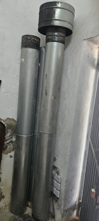 Chimenea Hierro Fundido Negra