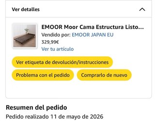 Cama Emoor Japonesa Madera natural 100x200