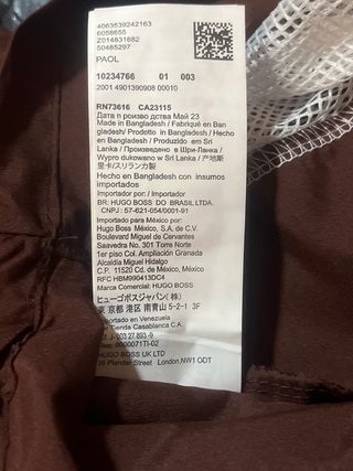 Bañador Boss Marrón Talla S