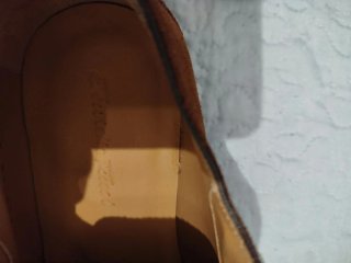 Zapatos de vestir de ante marrón emidio tucci