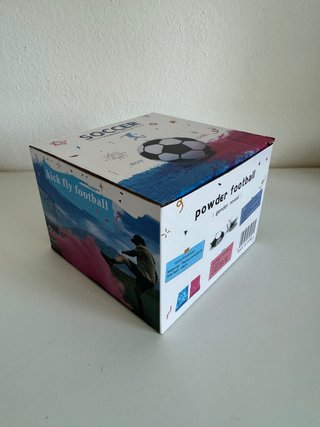 Gender Reveal Pallone da Calcio Polvere Blu e Rosa